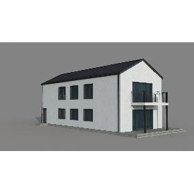 Realistic Modern Building A - PBR 3D model